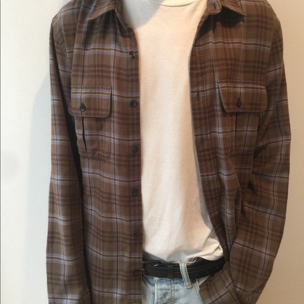 Brown gender neutral flannel